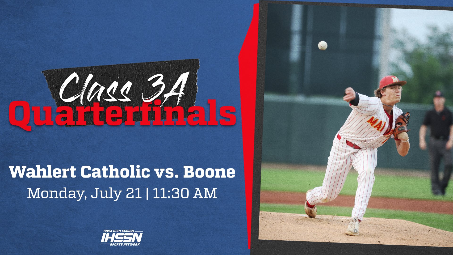Baseball: 2025, Class 3A Quarterfinals - Wahlert Catholic vs. Boone