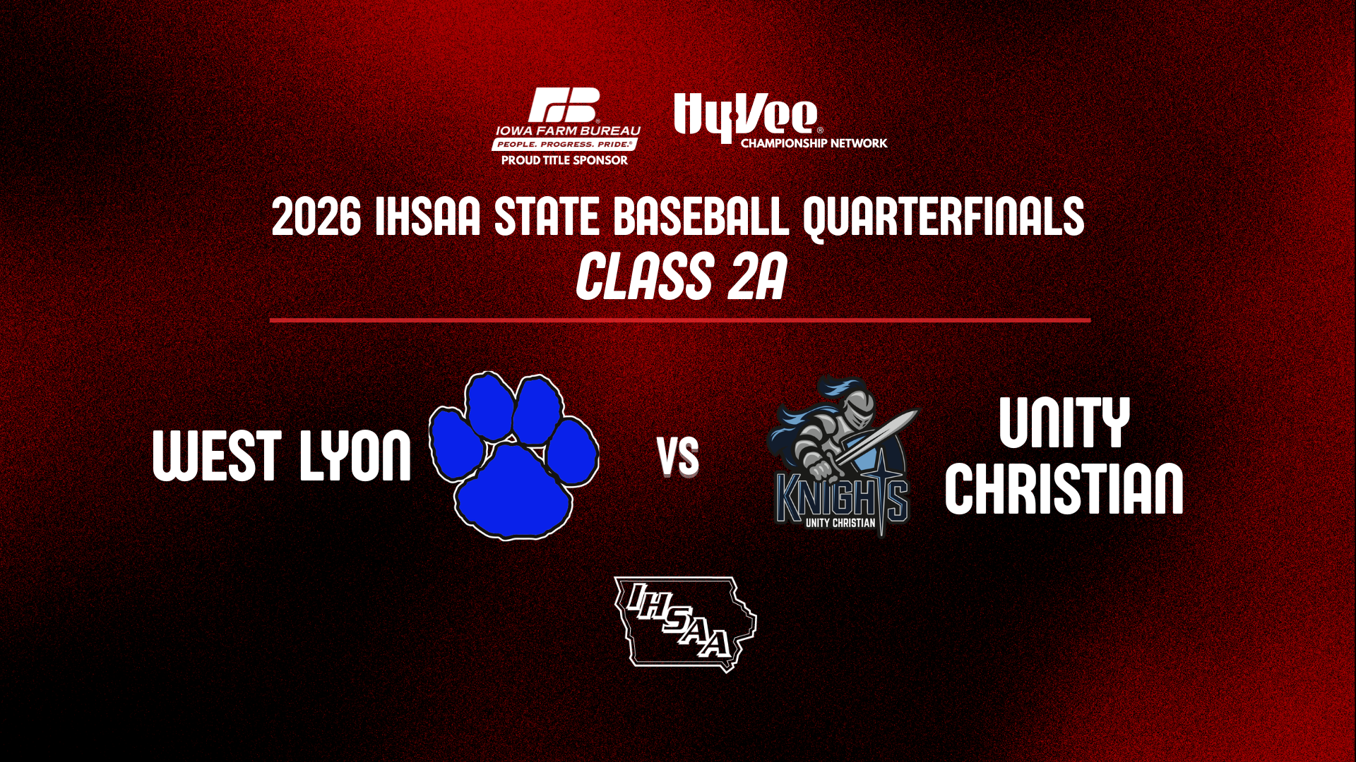 Baseball: 2026, Class 2A Quarterfinal - West Lyon vs Unity Christian - 07/21/2026, 18:46:12