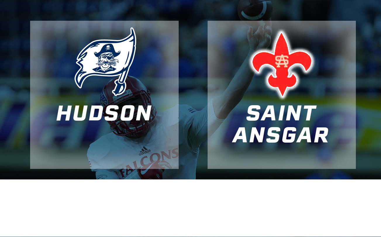 Football: 2017, Class A Semifinals - Hudson vs. Saint Ansgar 