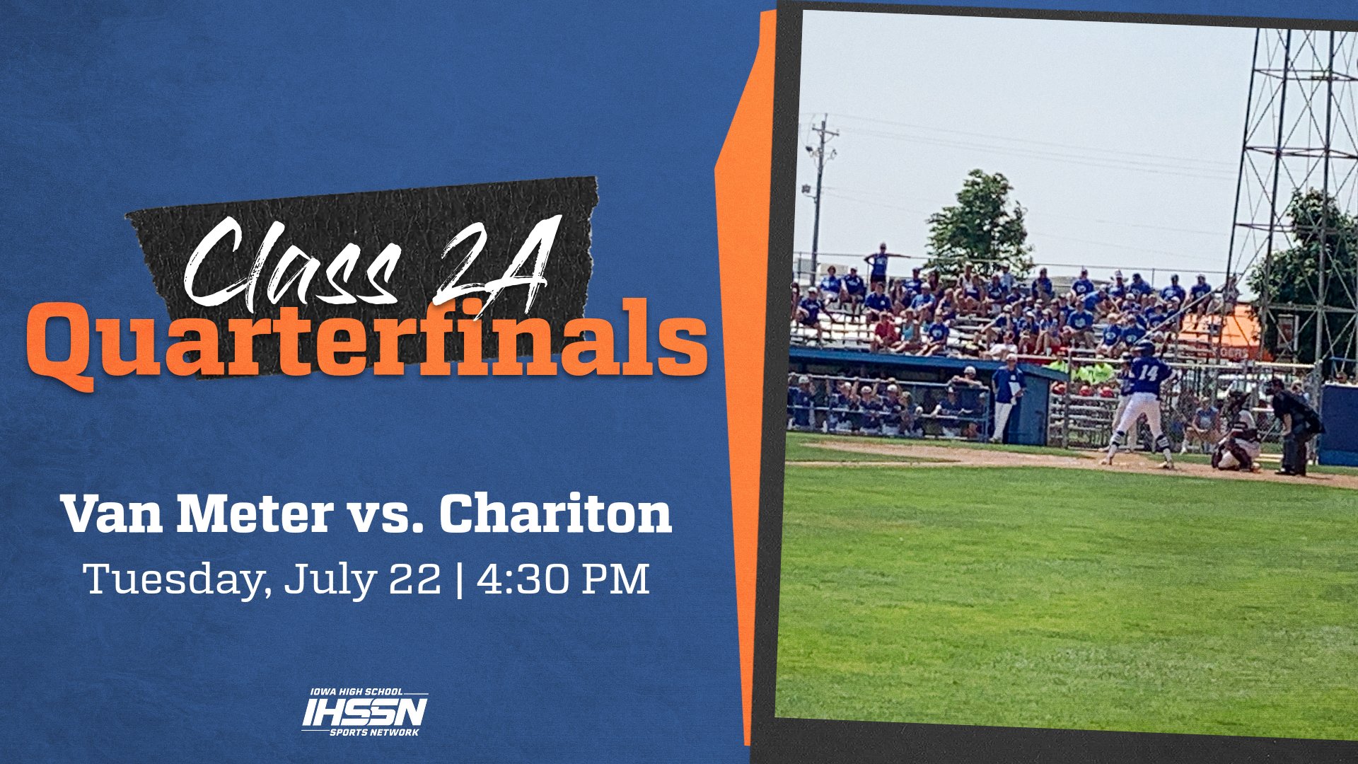 Baseball: 2025, Class 2A Quarterfinals - Van Meter vs. Chariton