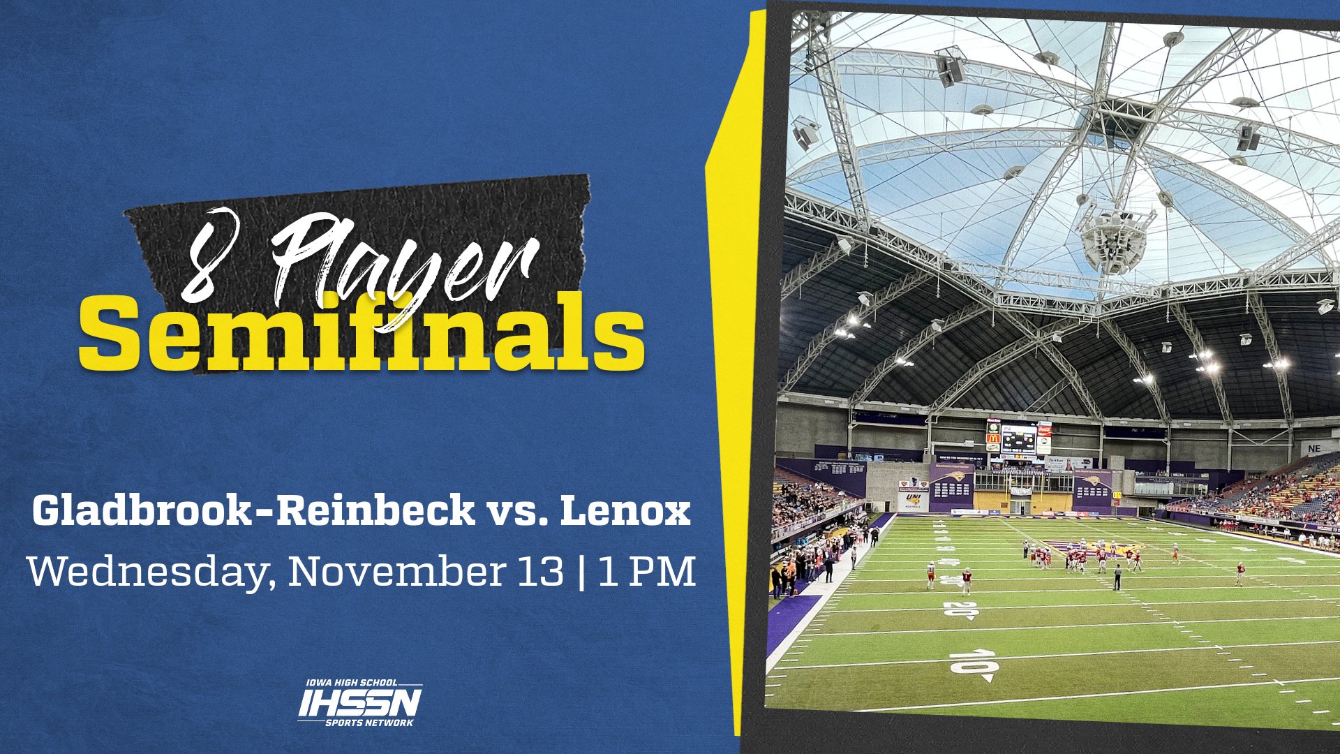 Football: 2024, 8P Semifinal - Gladbrook-Reinbeck vs. Lenox 