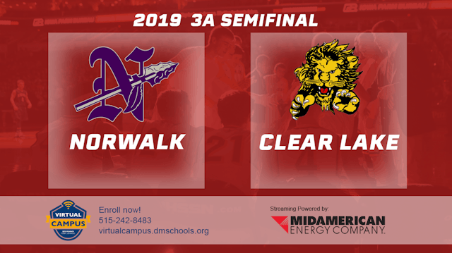 2019 3A Basketball Semi Finals: Norwalk vs. Clear Lake
