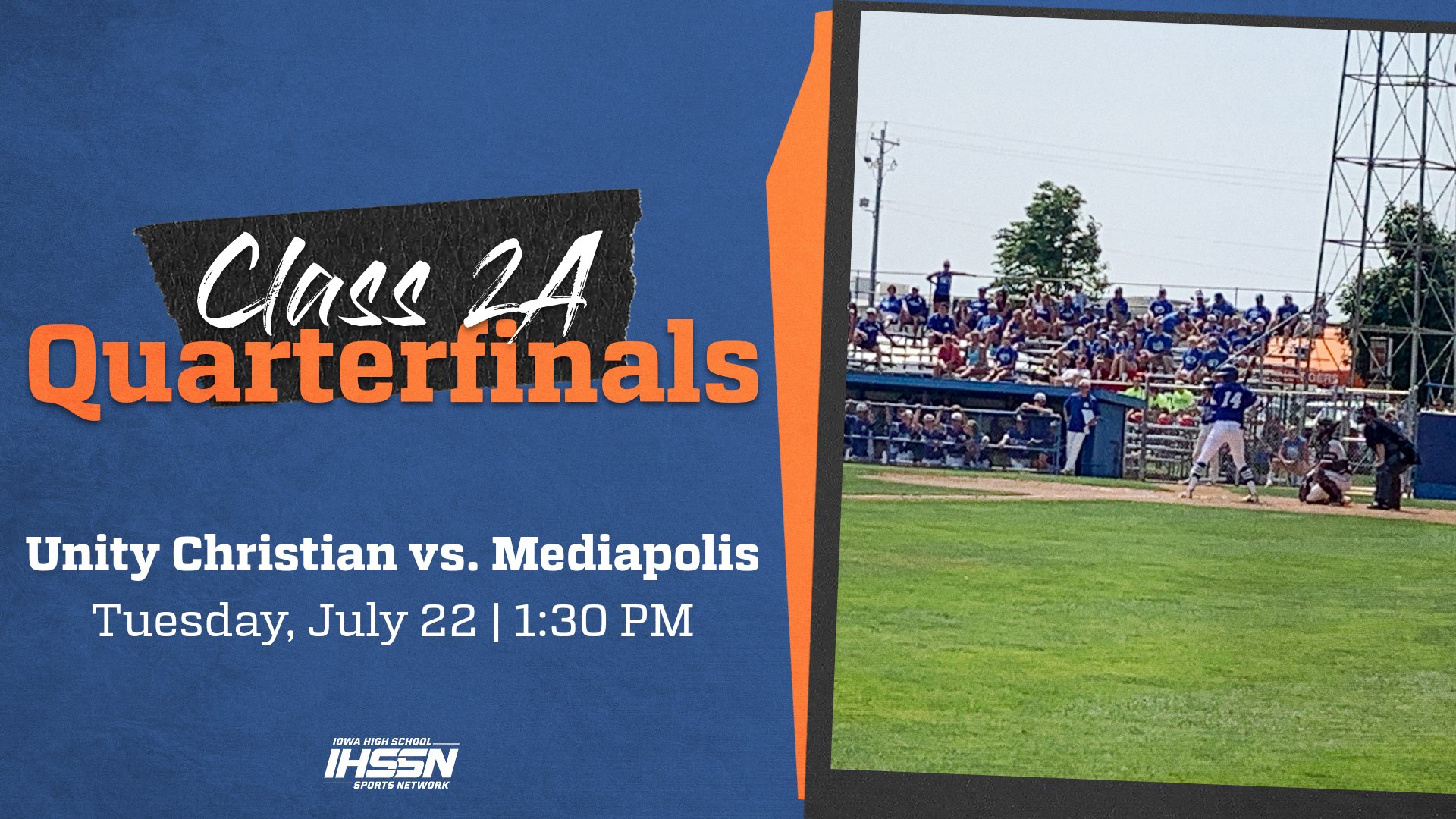 Baseball: 2025, Class 2A Quarterfinals - Unity Christian vs. Mediapolis
