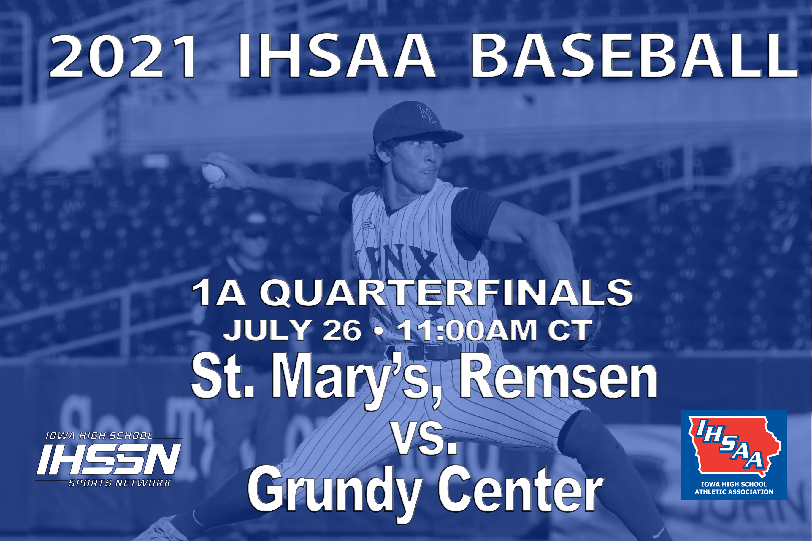 Baseball: 2021, Class 1A Quarterfinals - Grundy Center vs. Remsen St. Mary's