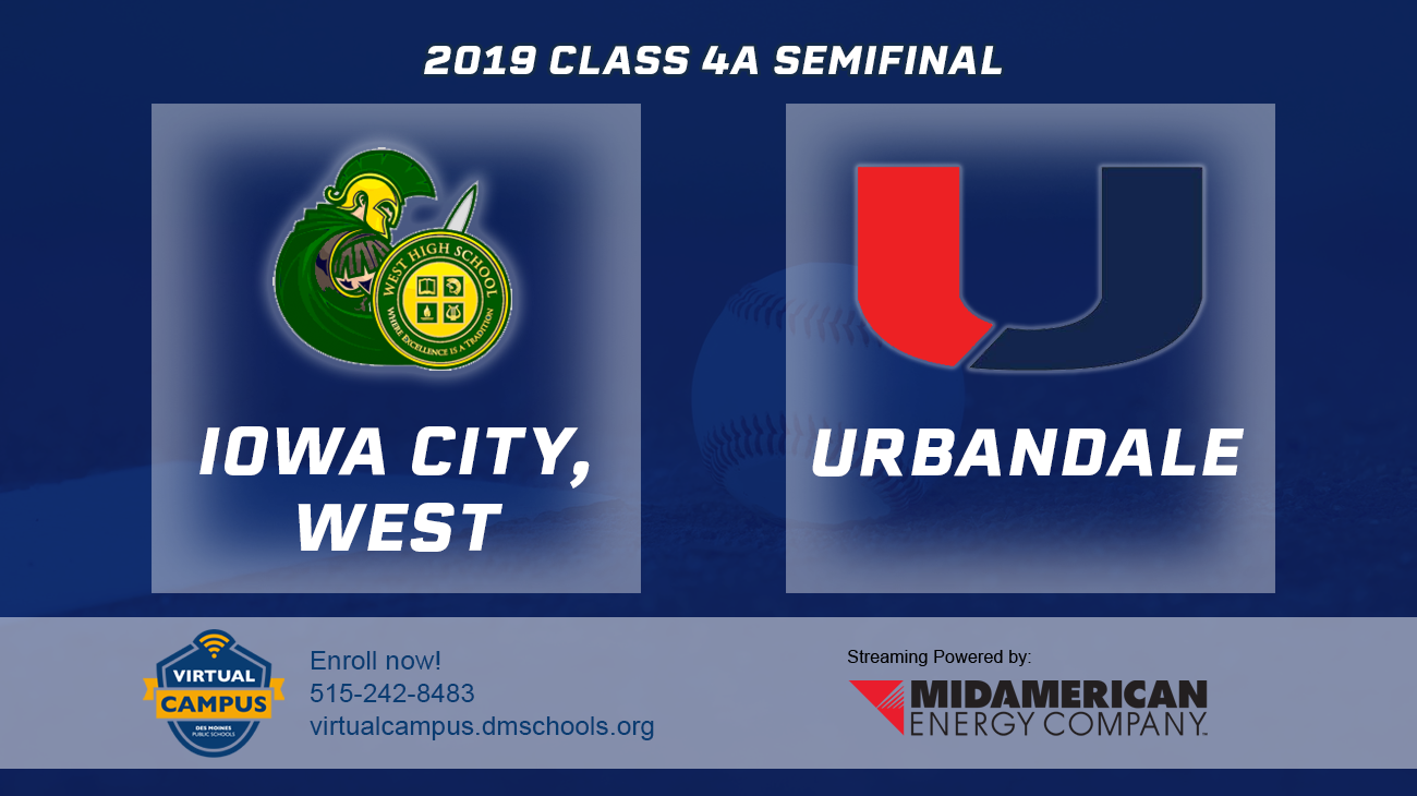 Baseball: 2019, Class 4A Semifinals - Iowa City, West vs. Urbandale 