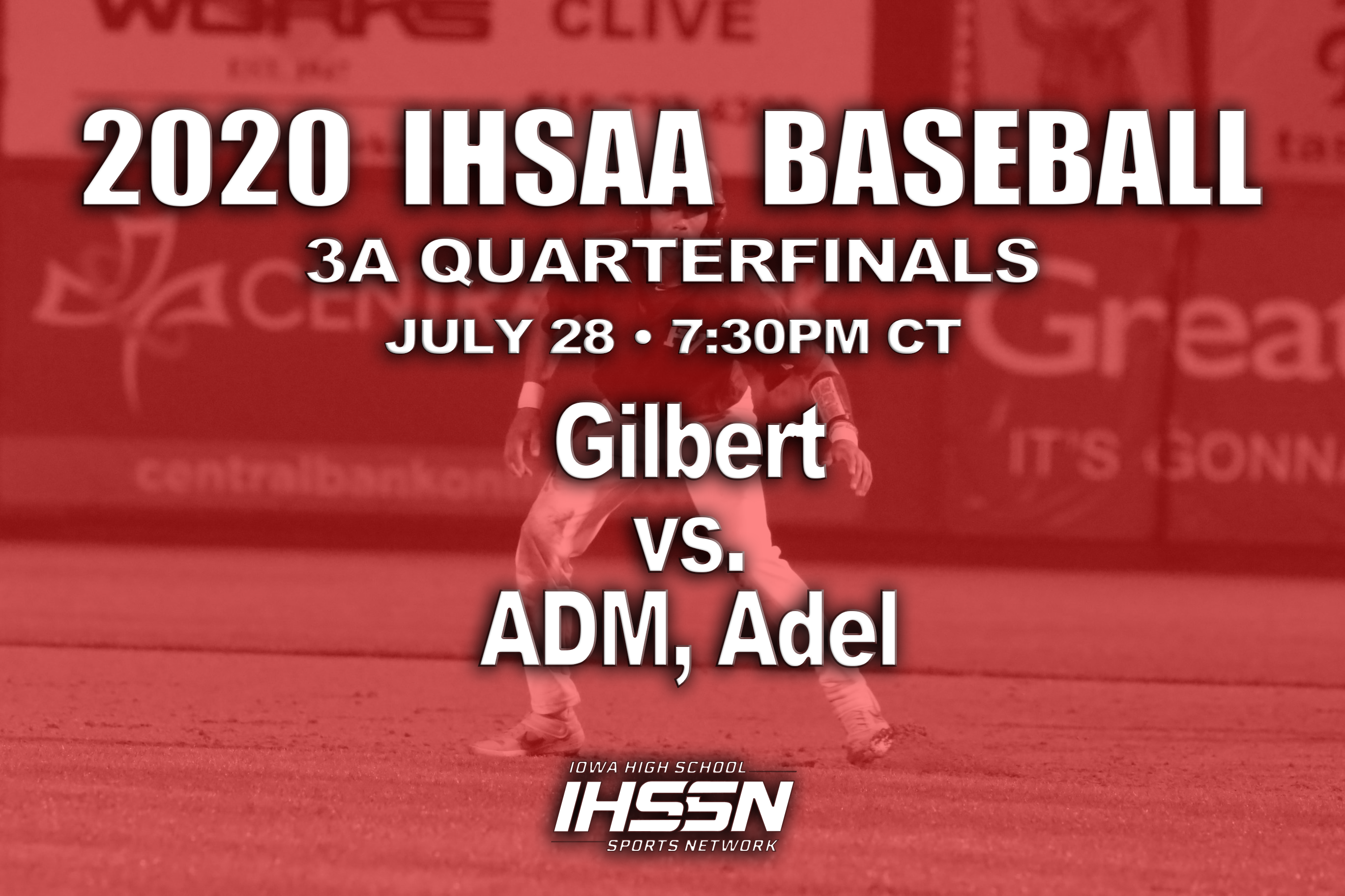 Baseball: 2020, Class 3A Quarterfinals - Gilbert vs. ADM, Adel