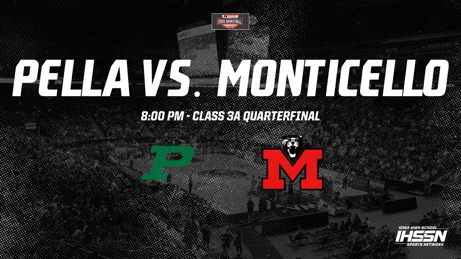 Basketball: 2021, Class 3A Quarterfinals - Pella vs. Monticello