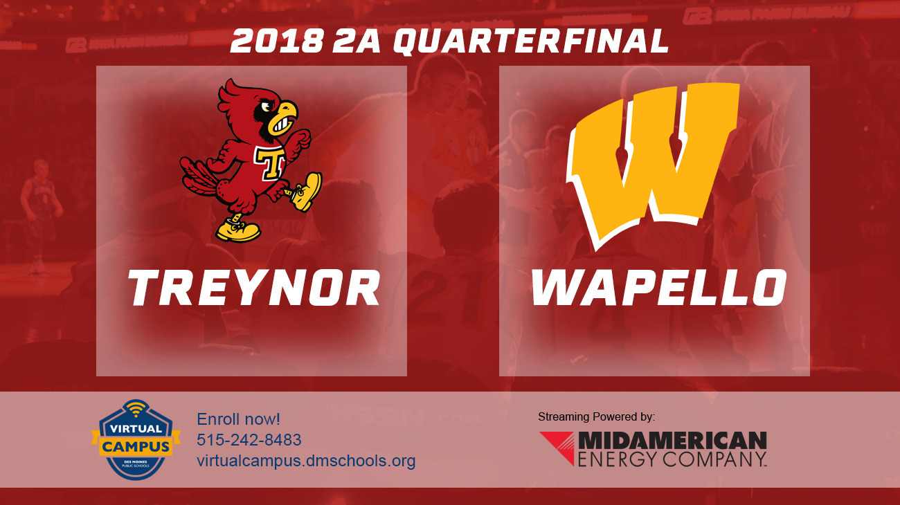 Basketball: 2018, Class 2A Quarterfinals - Treynor vs. Wapello