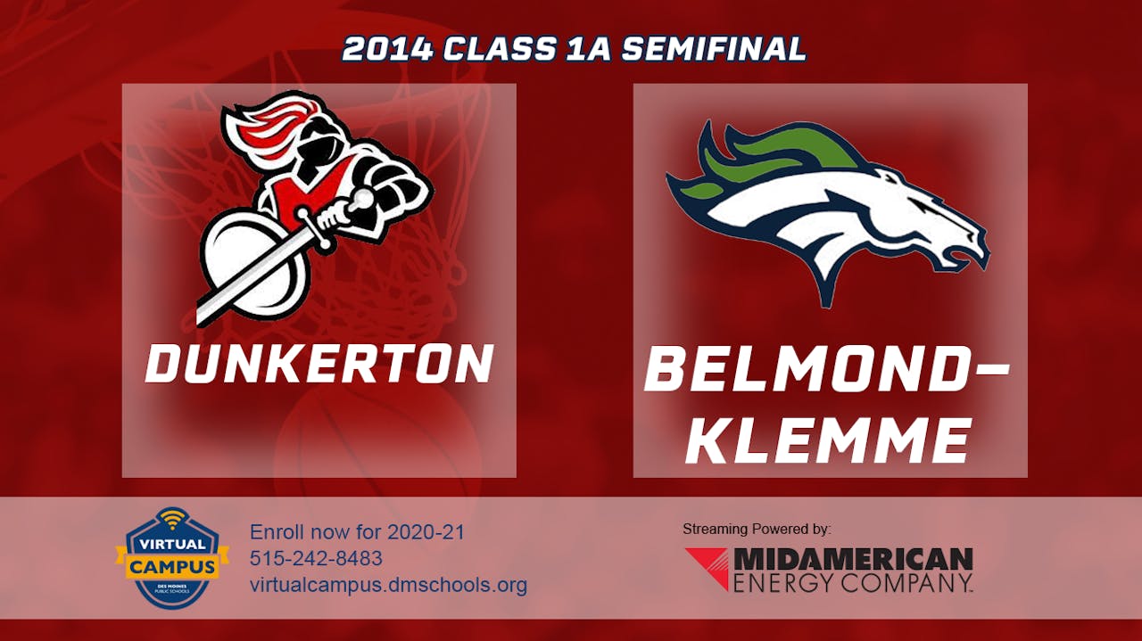 2014 1A Basketball Semi Finals Dunkerton vs. BelmondKlemme Iowa