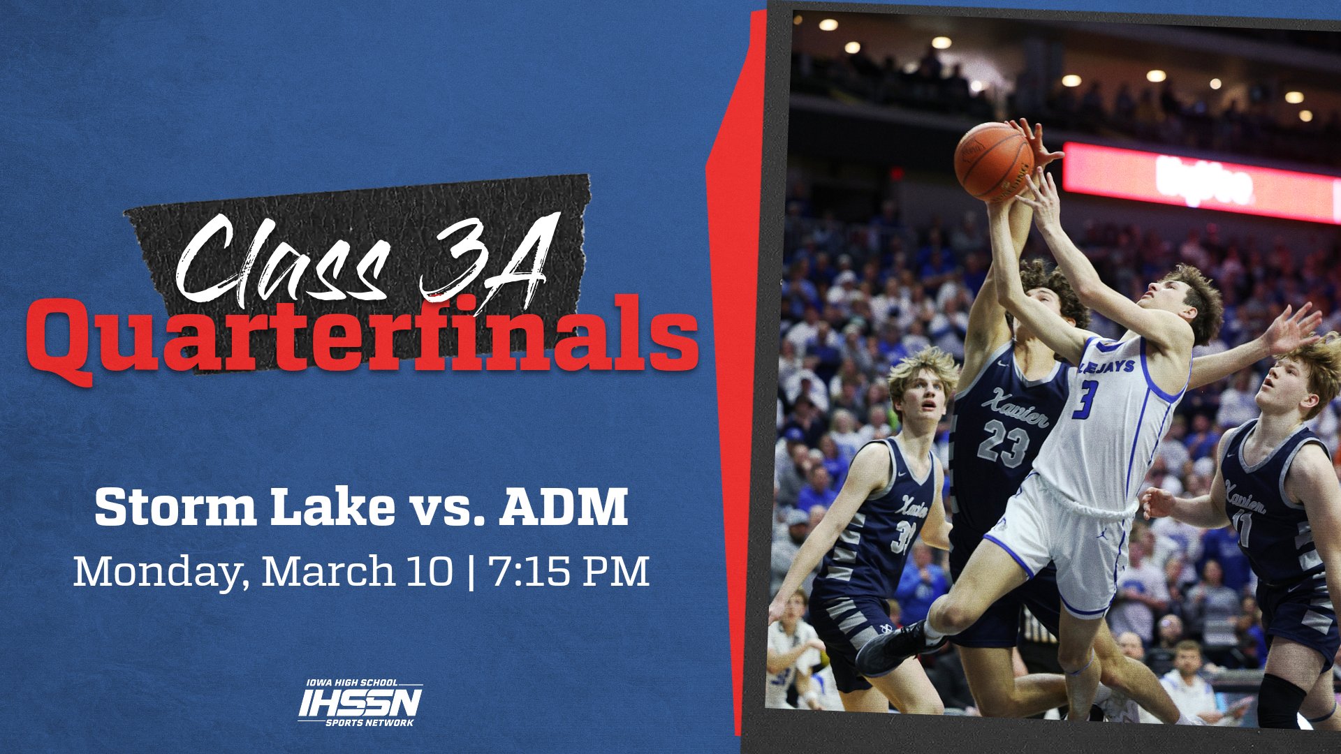 Basketball: 2025, Class 3A Quarterfinals - Storm Lake vs. ADM