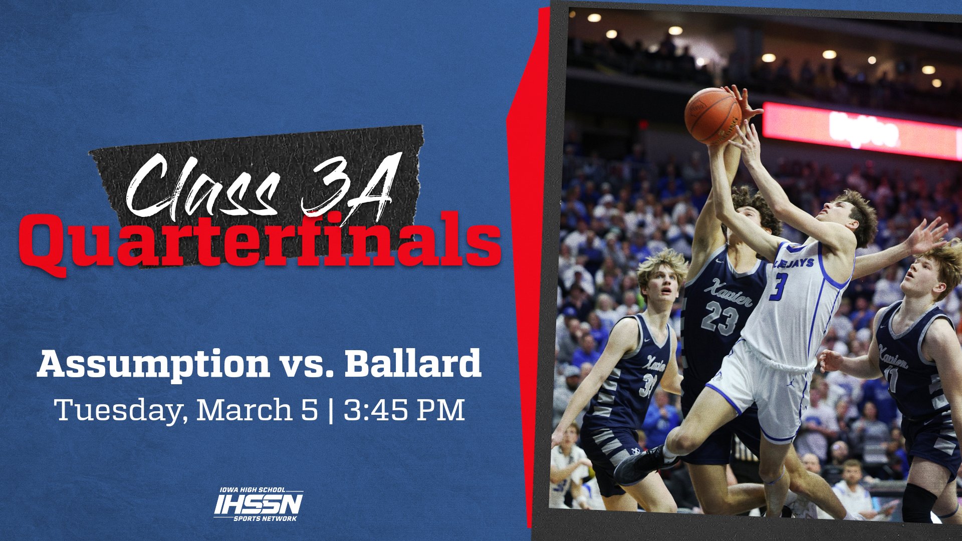 Basketball: 2024, Class 3A Quarterfinals - Assumption vs. Ballard