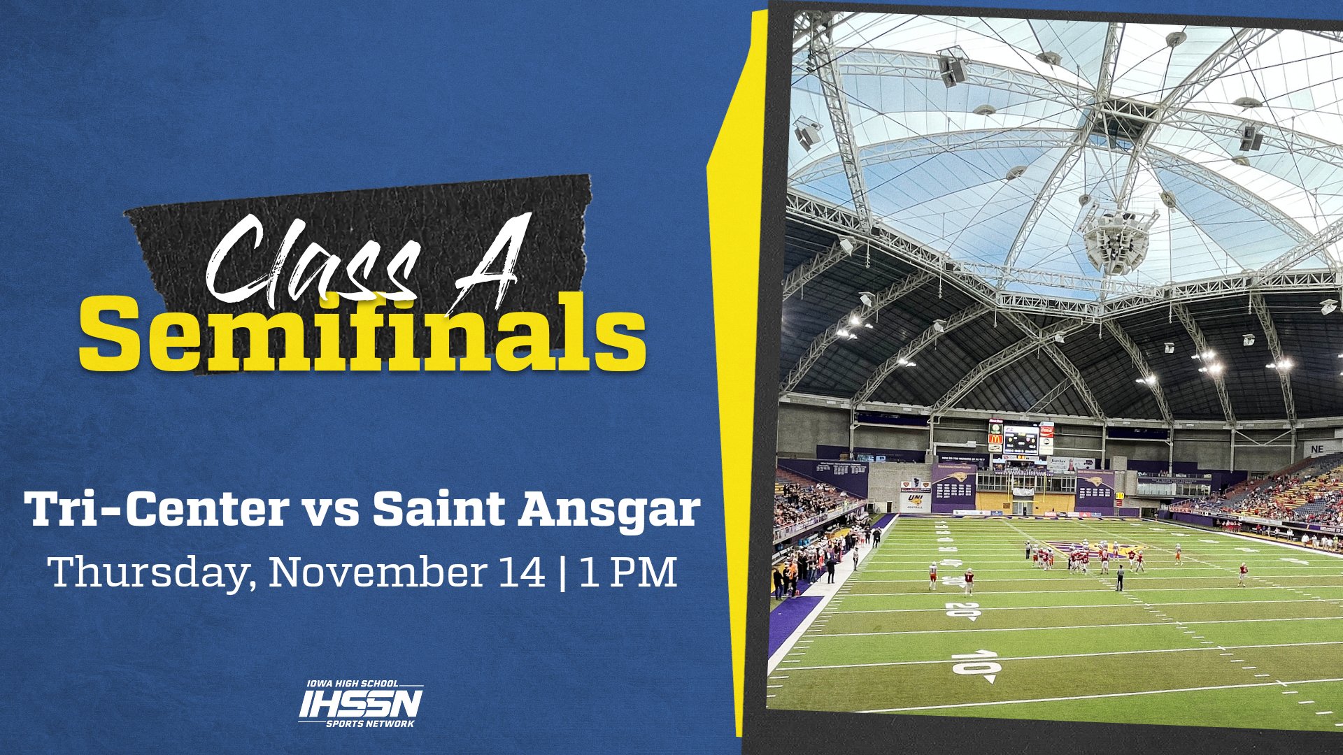 Football: 2024, Class A Semifinal - Tri-Center vs. Saint Ansgar 