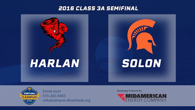 2016 3A Baseball Semi Finals: Harlan vs. Solon
