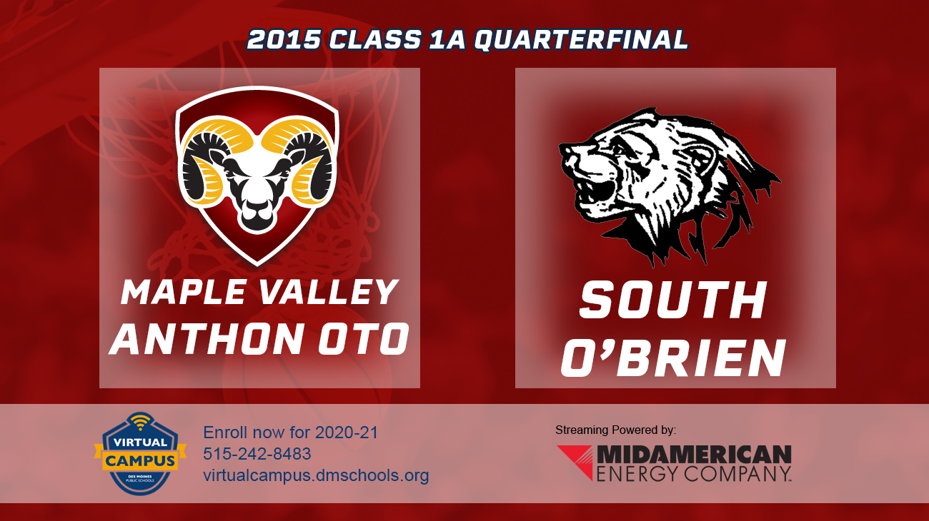 Basketball: 2015, Class 1A Quarterfinals - MVAO vs South O'Brien