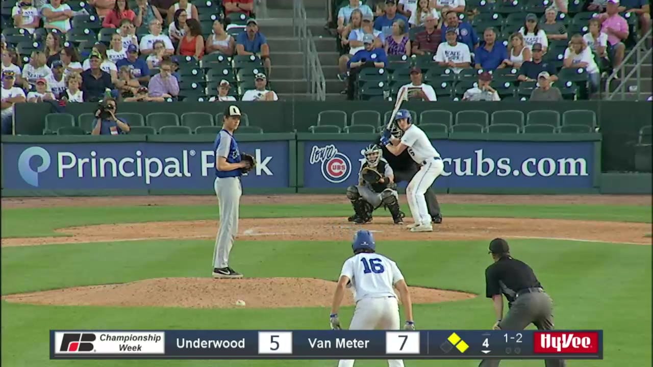 2019 2A Baseball Quarter Final Highlights Van Meter vs. Underwood