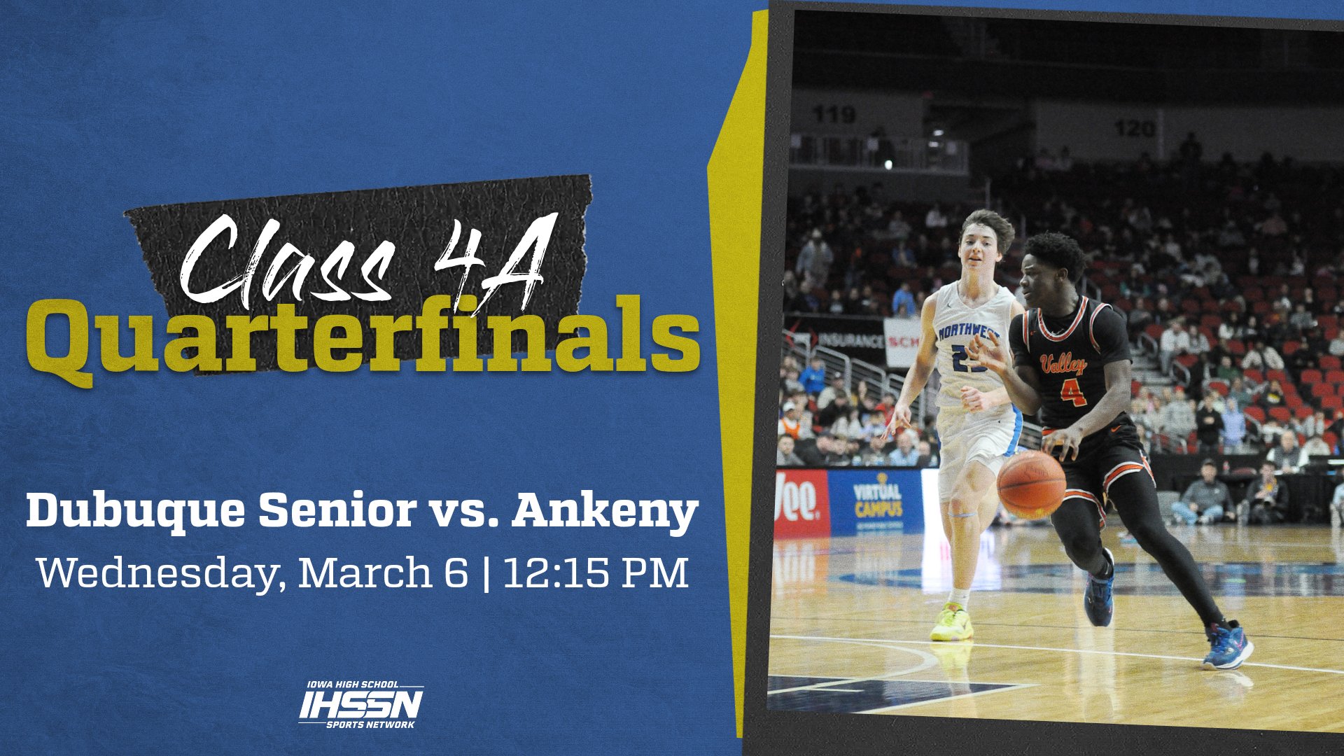 Basketball: 2024, Class 4A Quarterfinals - Dubuque Senior vs. Ankeny