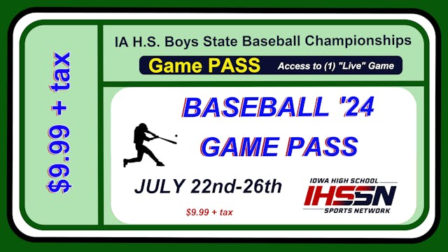 7/23, 1:30p, Chariton vs Pleasantville