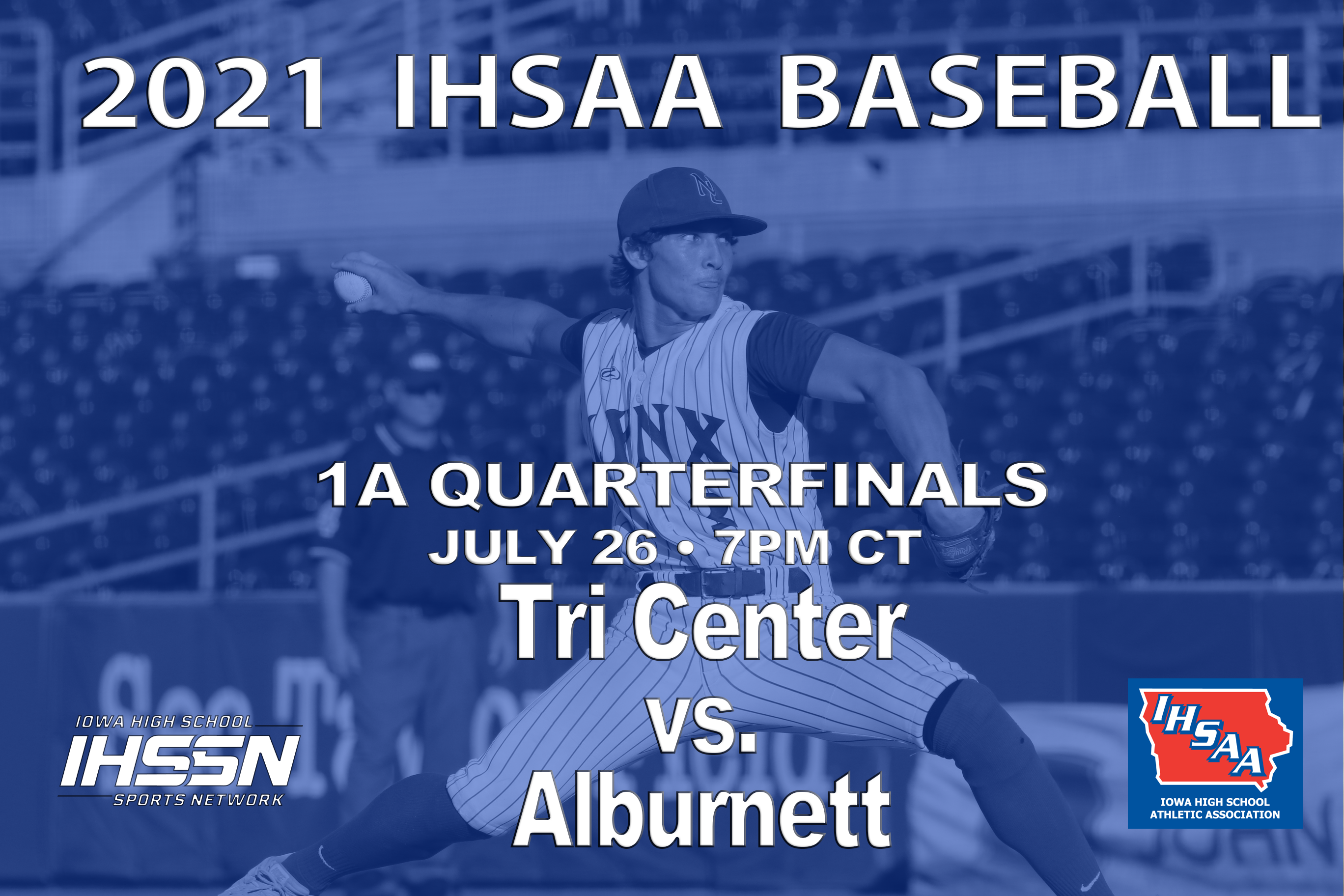 Baseball: 2021, Class 1A Quarterfinals - Alburnett vs. Tri Center 