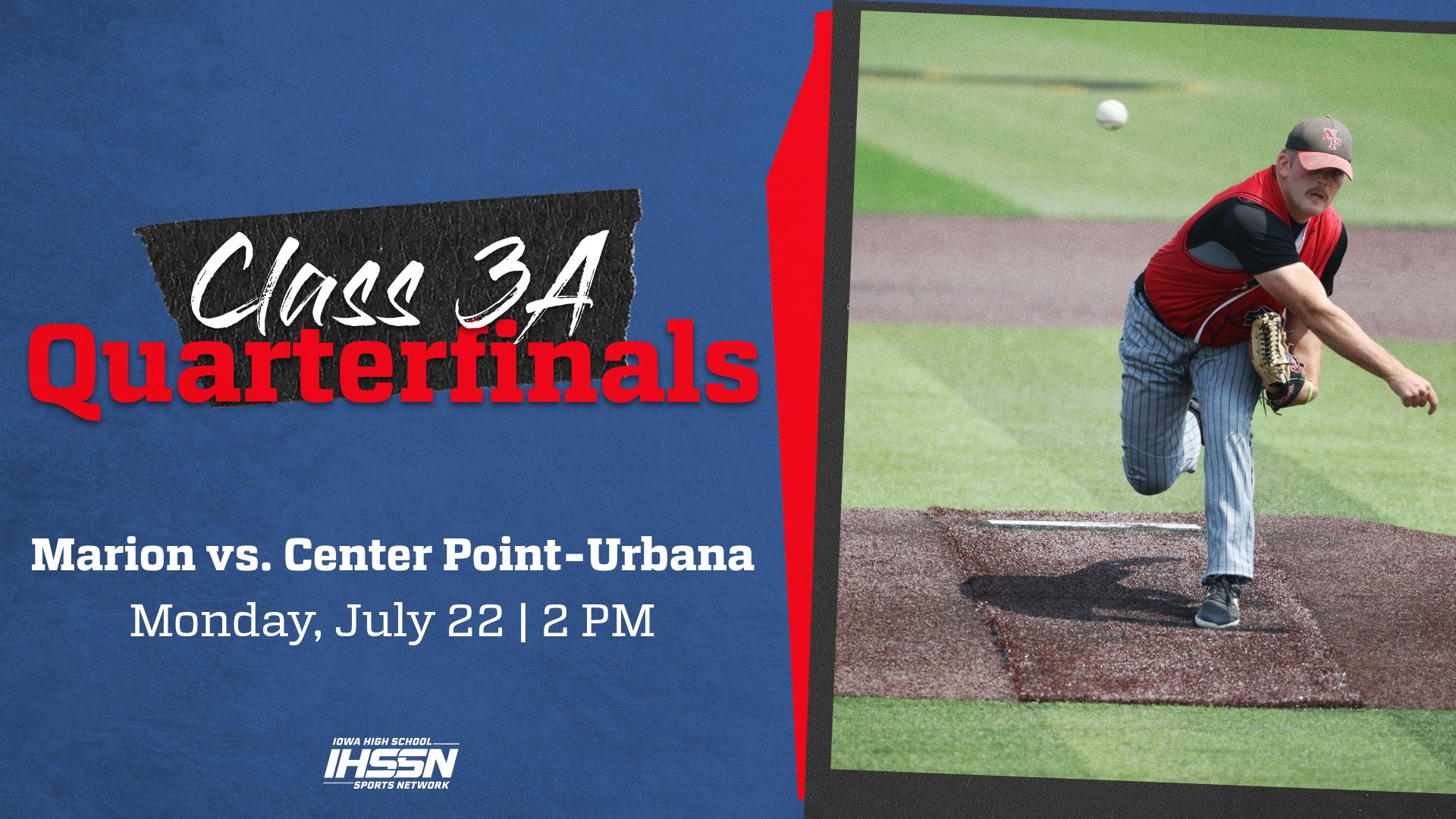 Baseball: 2024, Class 3A Quarterfinals - Marion vs. Center Point-Urbana