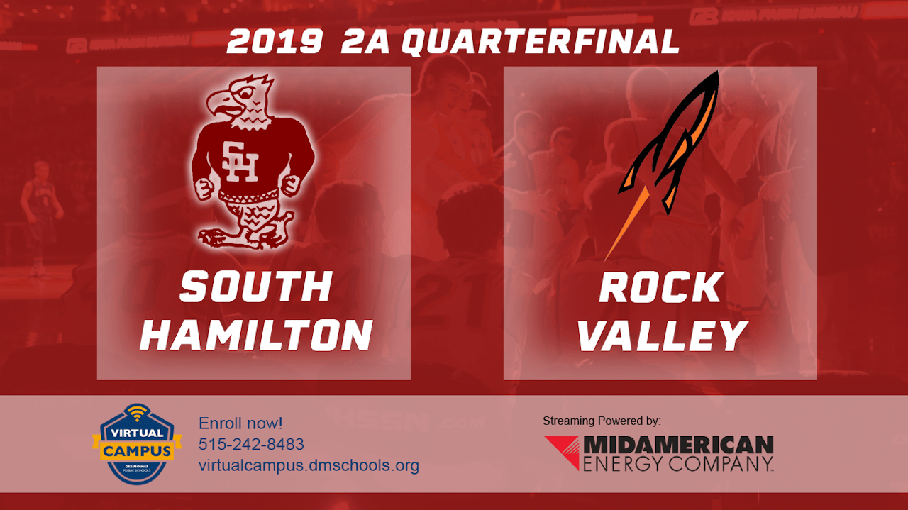 2019 2A Basketball Quarter Finals South Hamilton, Jewell vs. Rock