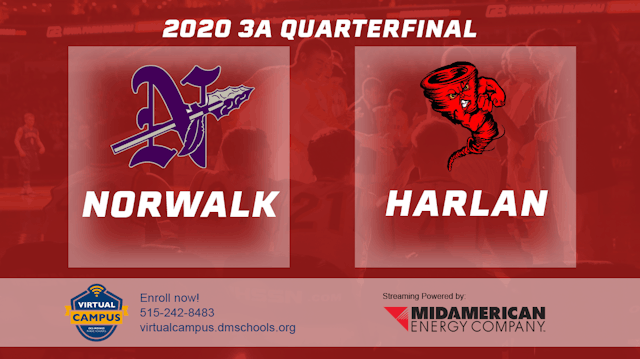 2020 3A Basketball Quarter Finals: Norwalk vs. Harlan
