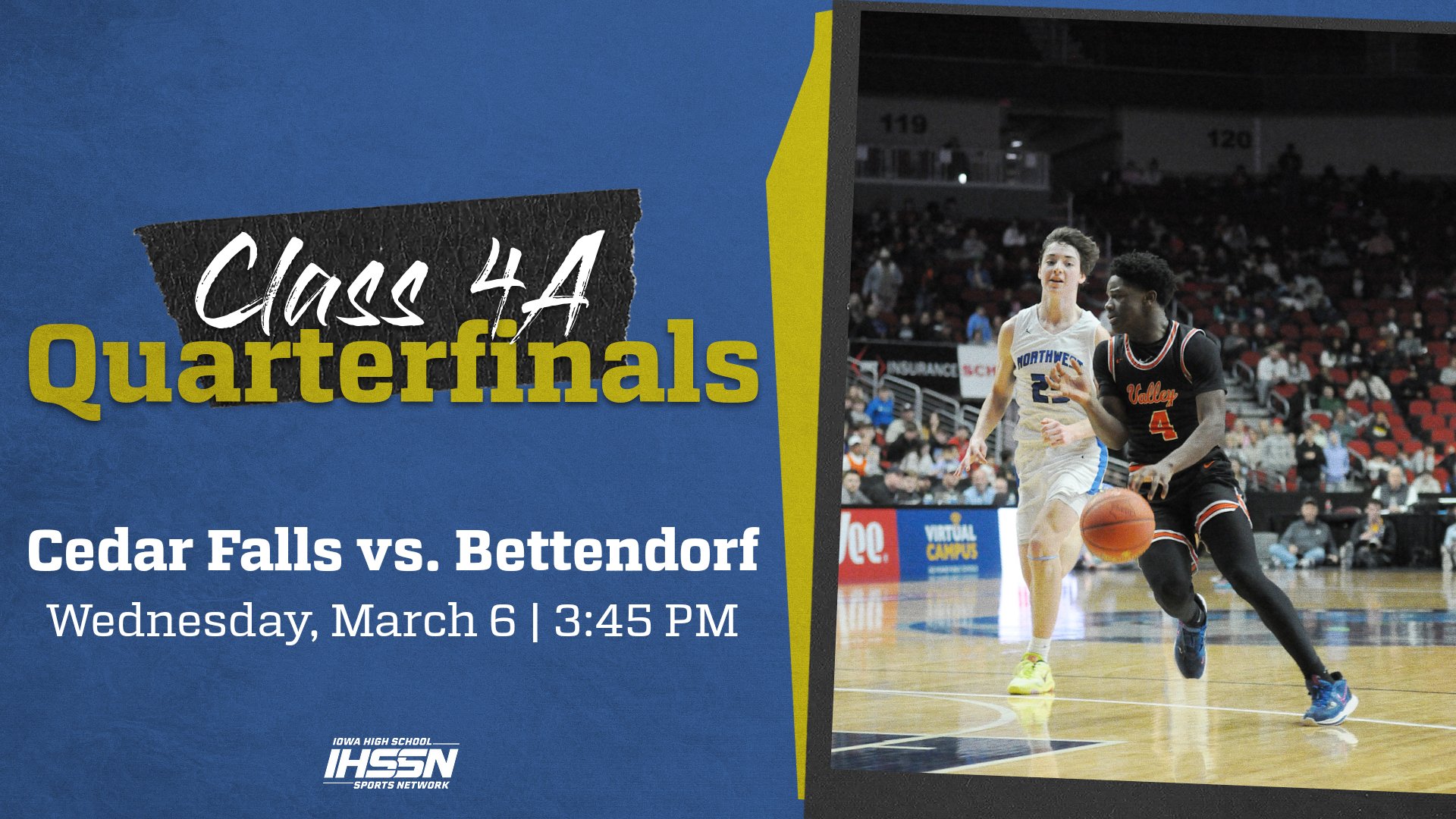 Basketball: 2024, Class 4A Quarterfinals - Cedar Falls vs. Bettendorf