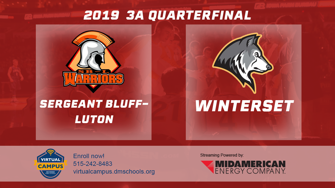 Basketball: 2019, Class 3A Quarterfinals - Sergeant Bluff-Luton vs. Winterset