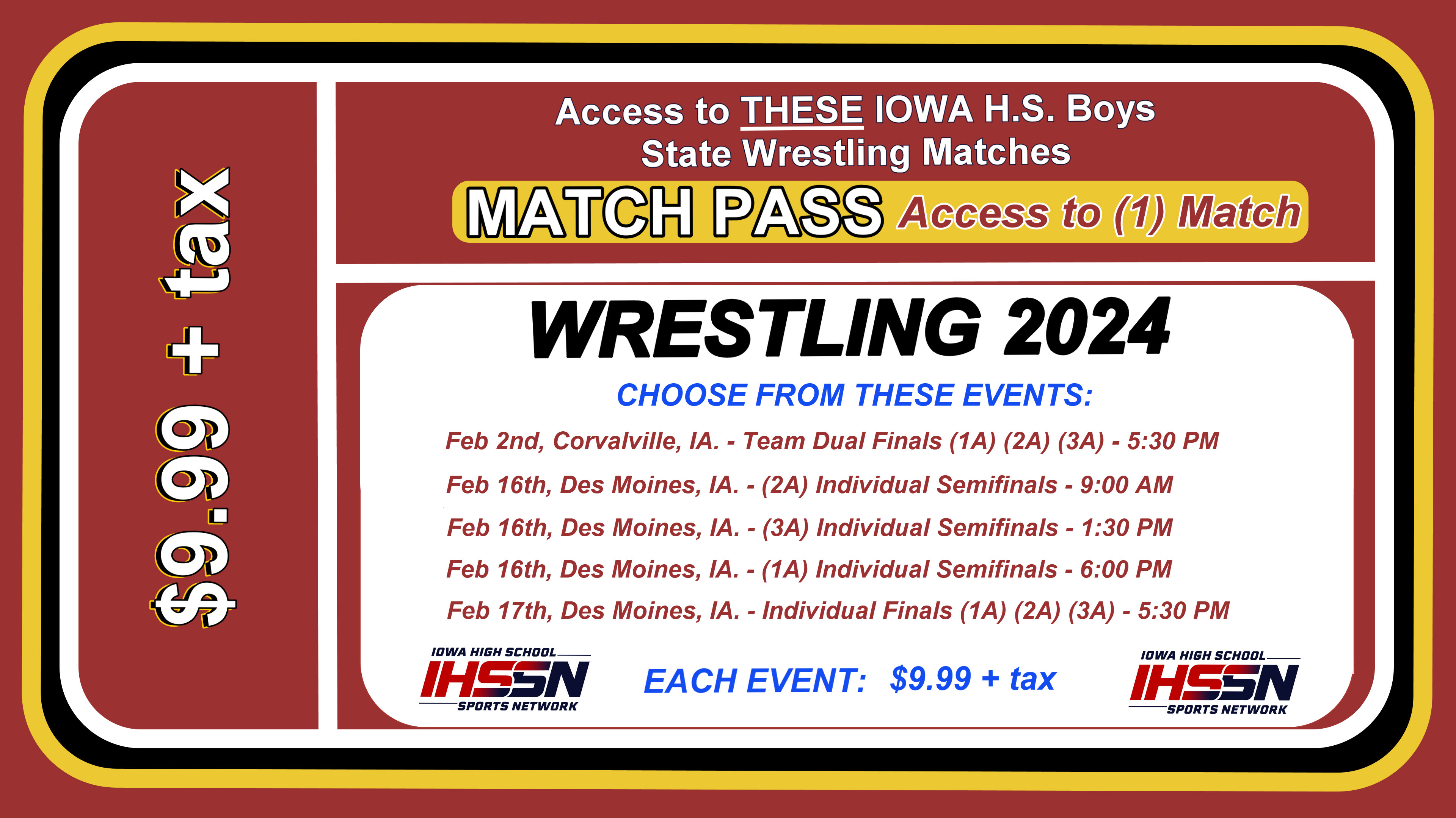 2024 Wrestling MATCH PASS 9 99 Tax Iowa High School Sports Network   F79e005c A61a 43ea 9b5b Af8d7294ec2a 