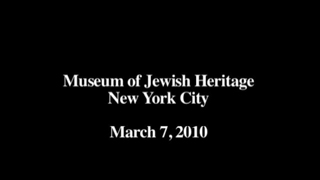 Museum of Jewish Heritage Panel | Kil...