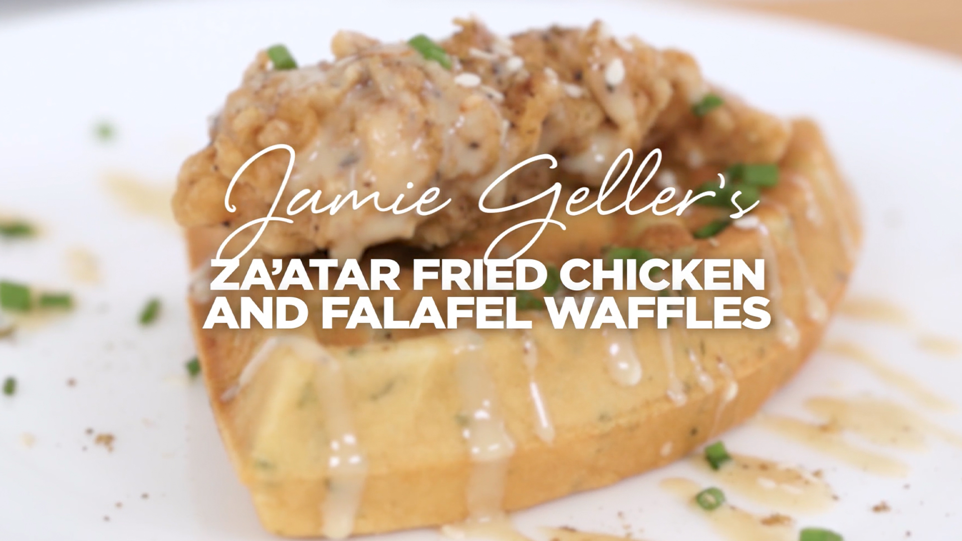 Za'atar Chicken and Falafel Waffles | Jamie Geller’s Hanukkah Favorites