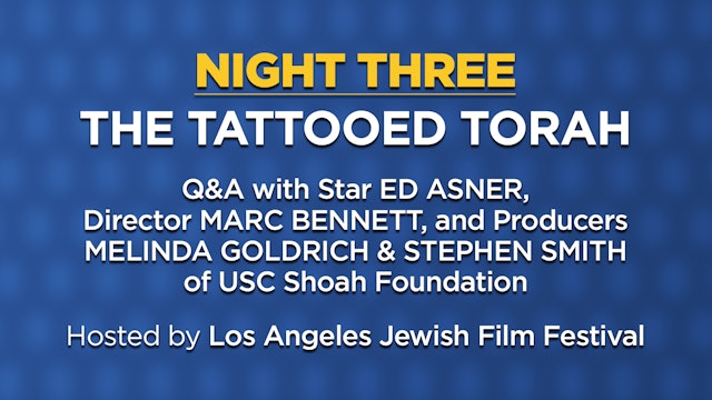 The Tattooed Torah | Q&A (Hosted by Los Angeles JFF)