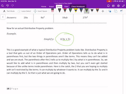 Video 2.3 Simplify B
