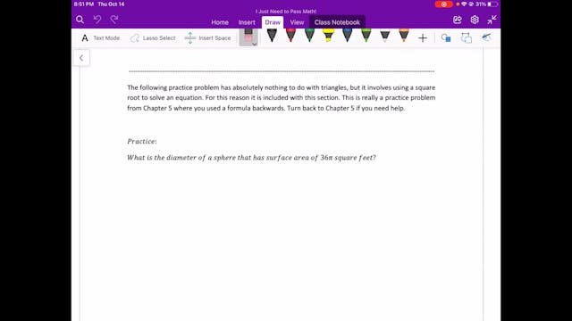 Video 6.5 Extra Problem 