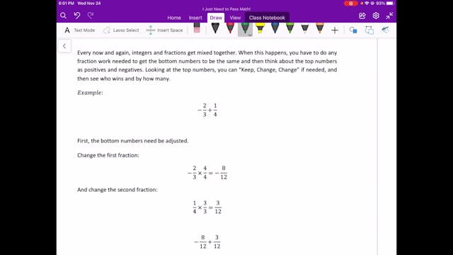 Video 8.10 More Fractions 
