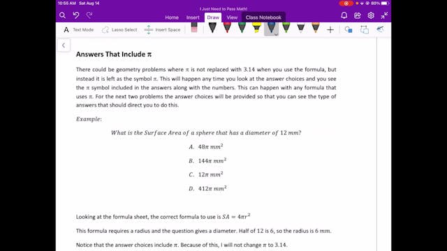 Video 4.11 Answers with Pi