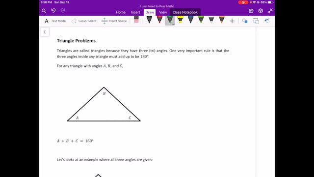 Video 6.2 Triangles 