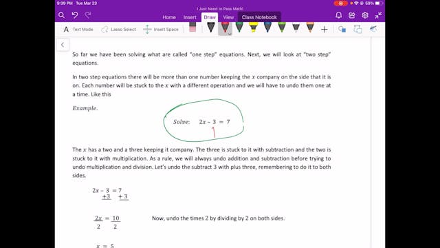Video 2.6 Solve B