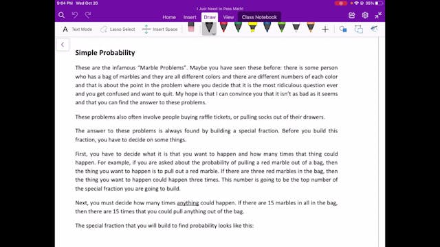 Video 7.3 Probability 