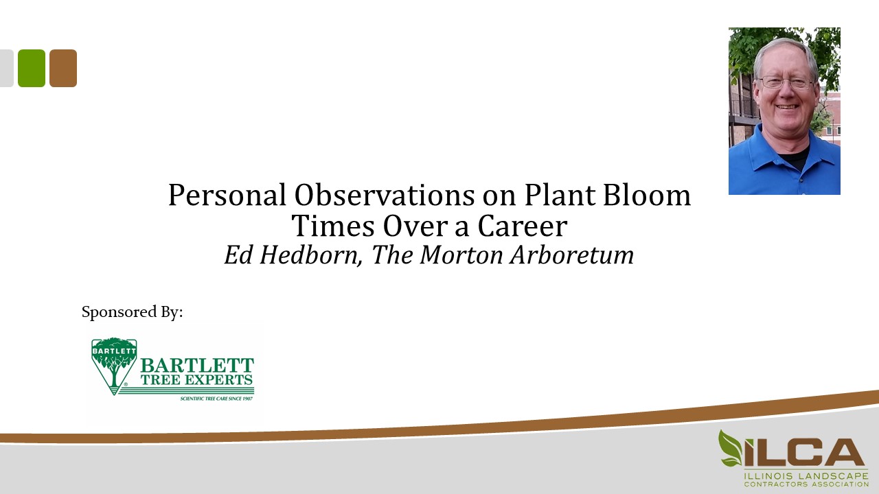 Personal Observations on Plant Bloom Times Over a Career