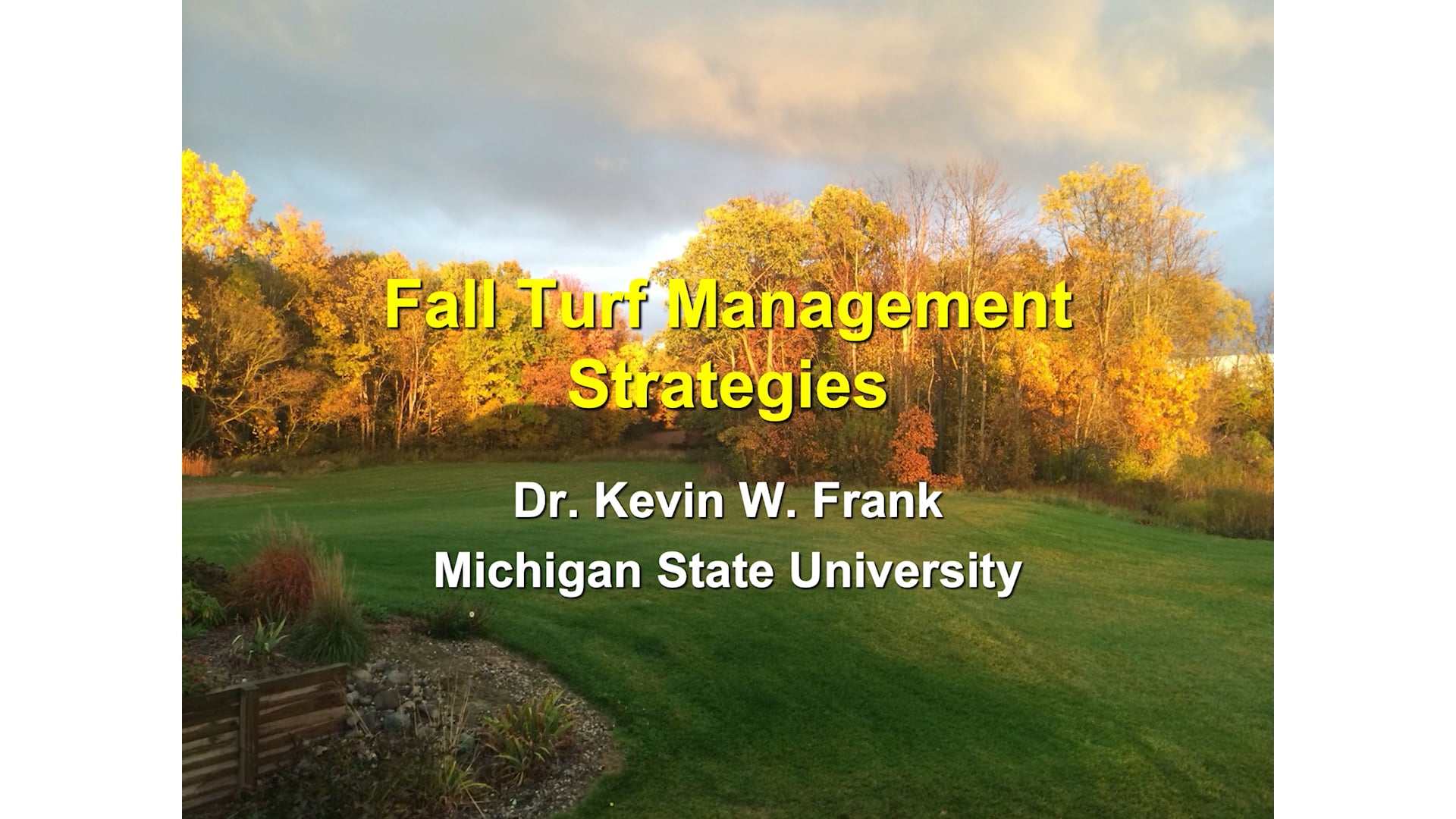 Fall Turf Management Strategies (2026)