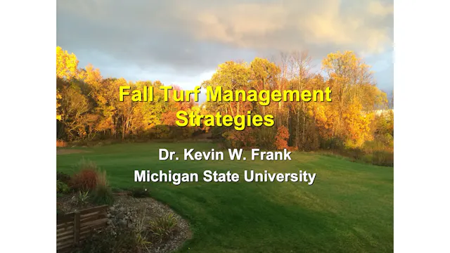 Fall Turf Management Strategies (2026)
