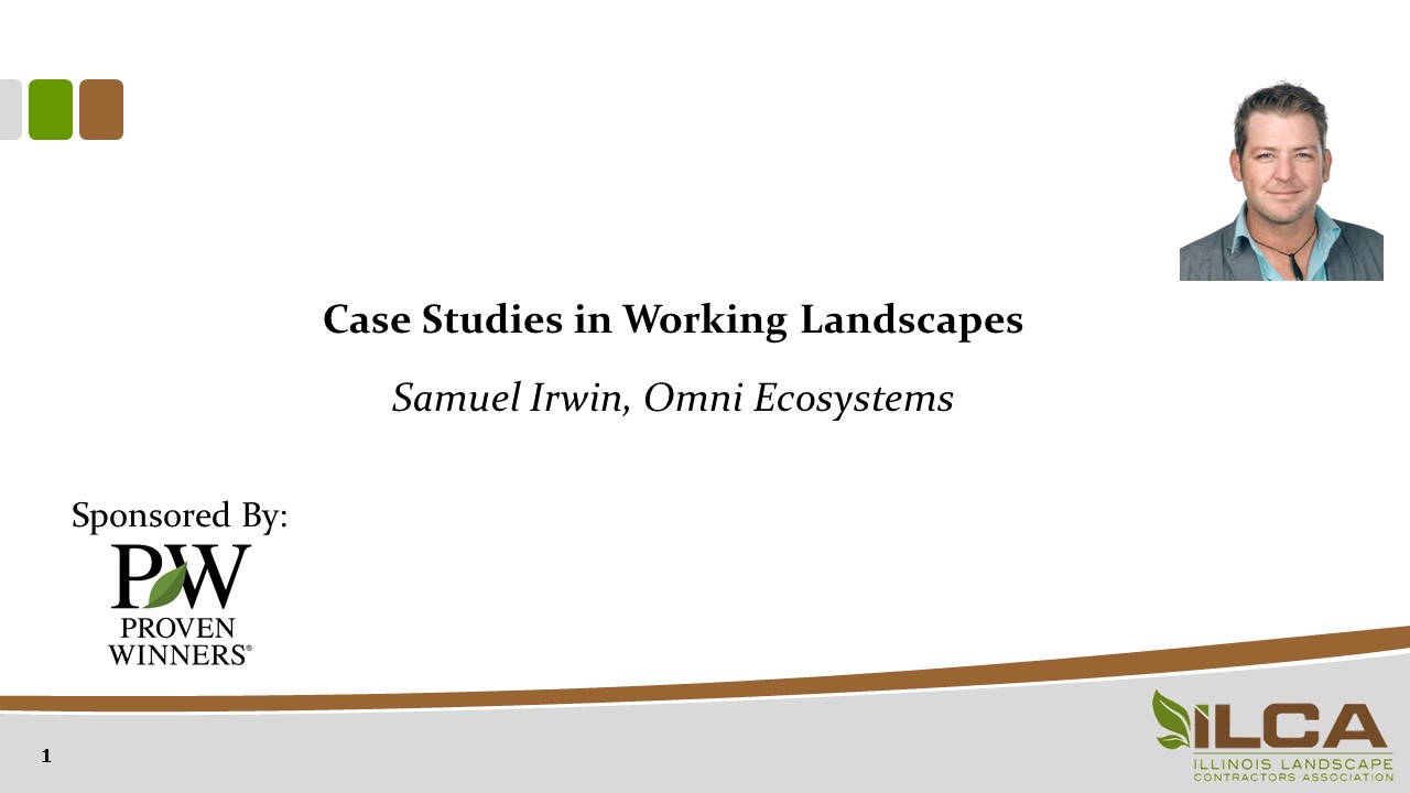 Case Studies in Working Landscapes