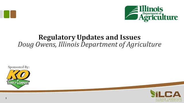 IL Dept. of Ag: 2020 Regulatory Updat...