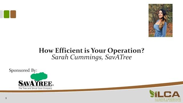 How Efficient is Your Operation?