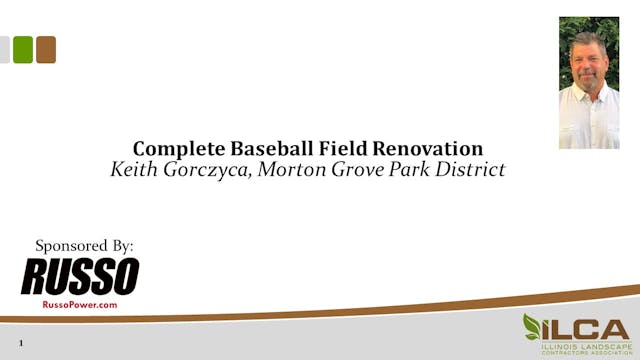 Complete Ball Field Renovation