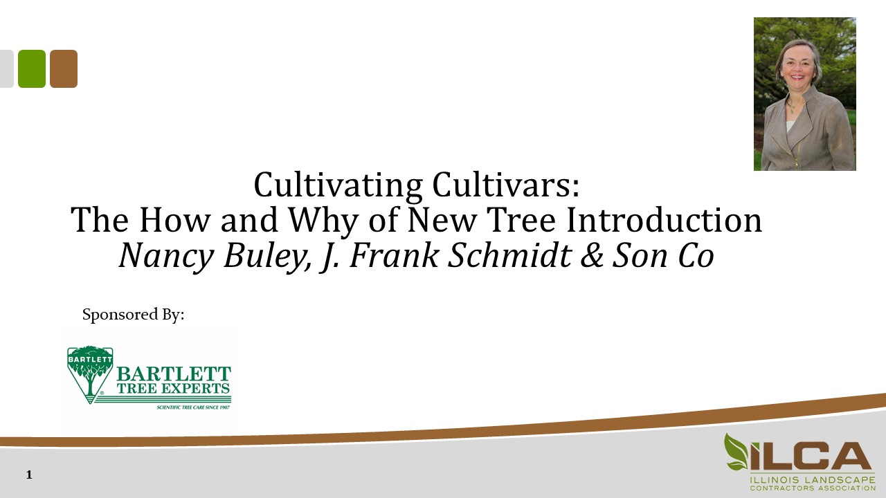 Cultivating Cultivars - The How and Why of New Tree Introduction