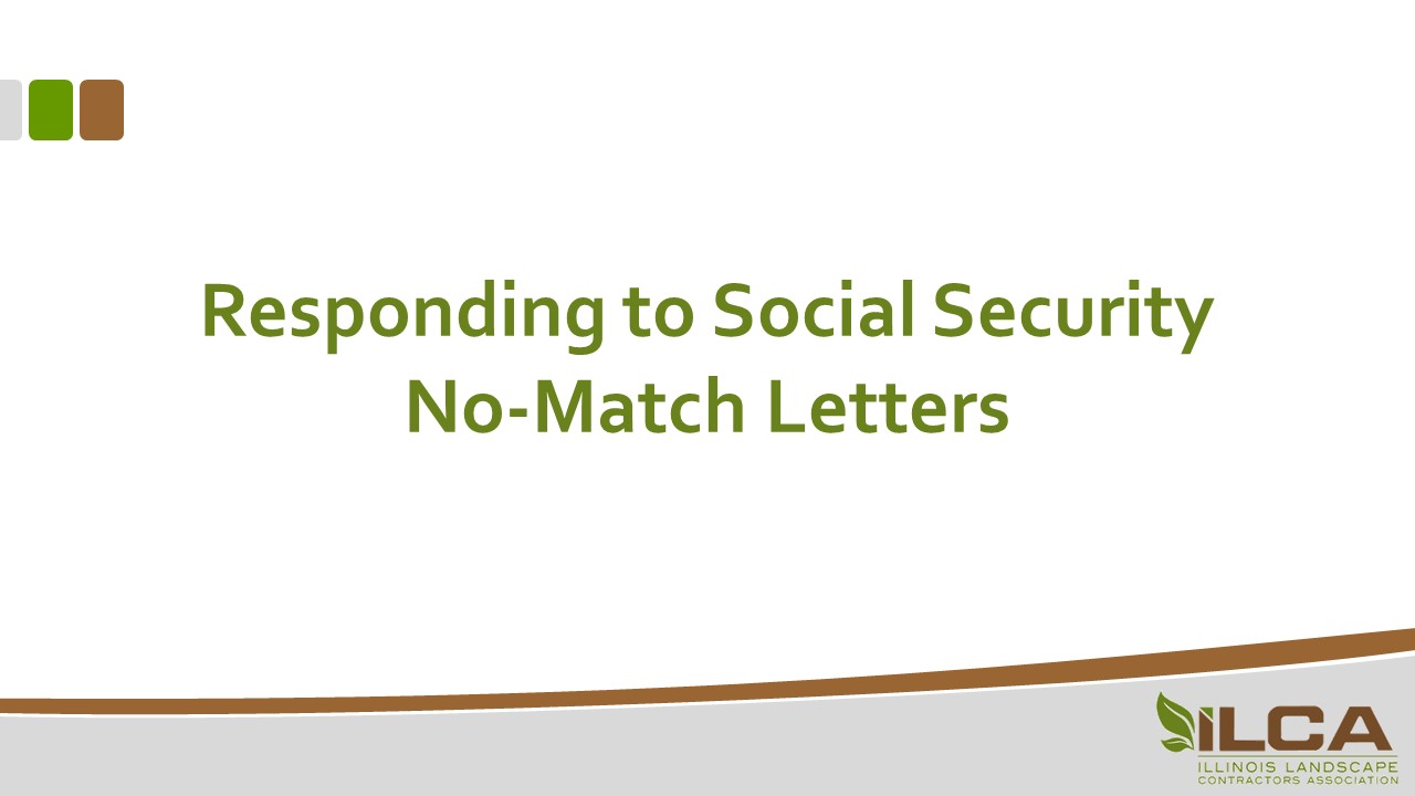 Responding to Social Security No-Match Letters