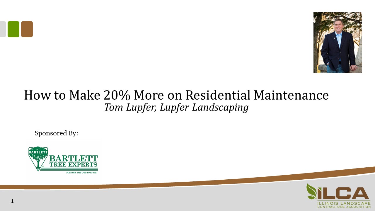 How to Make 20% More on Residential Maintenance