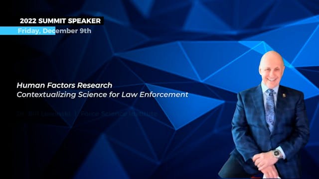 Dr. Bill Lewinski - 2022 ILET Summit