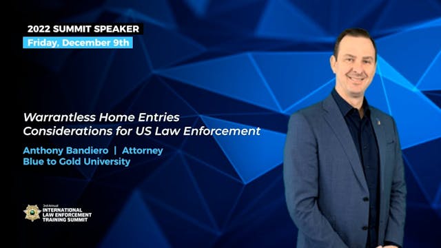 Anthony Bandiero - 2022 ILET Session